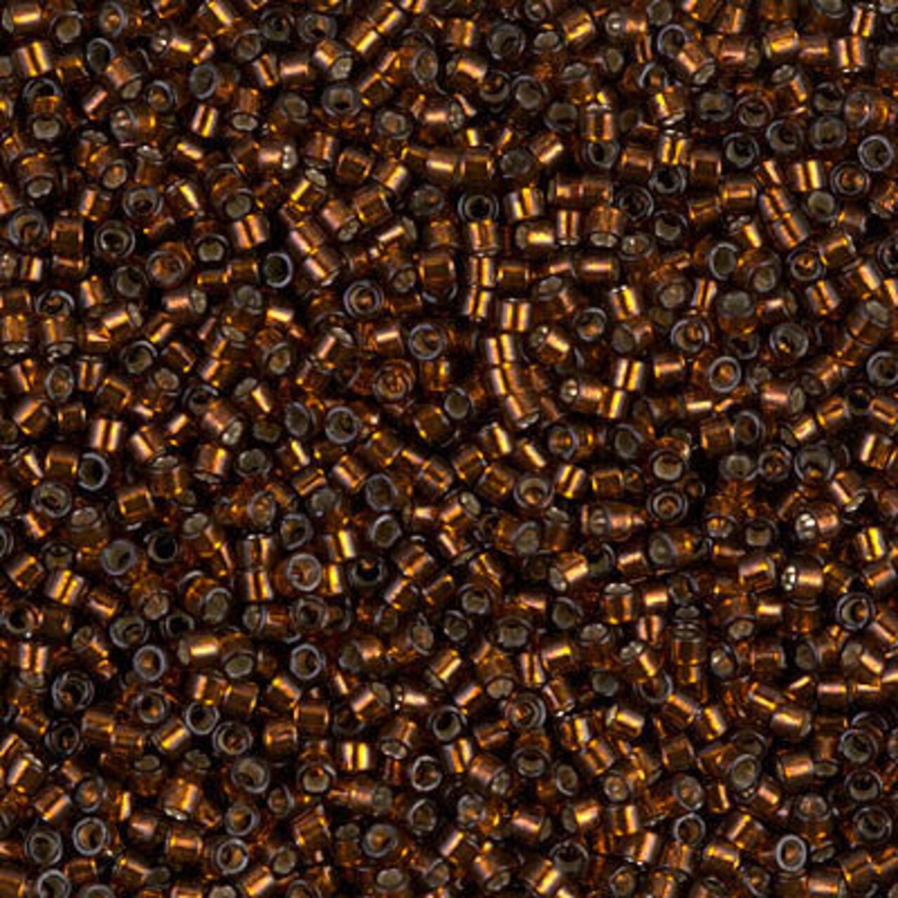 Miyuki Delica Bead 11/0 - DB0612 - Dyed Silver Lined Dark Topaz